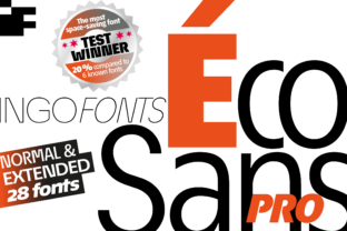 Éco Sans Pro Family: A Space-Saving Typeface for Modern Campaigns